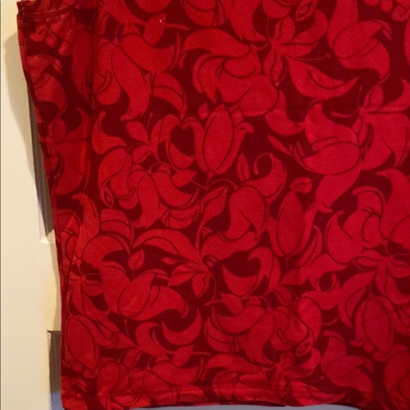 Gap Cotton Red Flower Pattern Sleeveless Tank Top - Picture 7 of 13